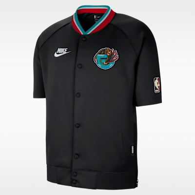 Chaqueta de manga corta Nike Dri-FIT de la NBA para hombre Memphis Grizzlies Hardwood Classics