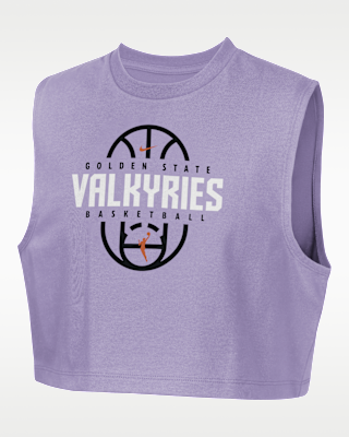 Детская футболка Golden State Valkyries Nike Authentics Big Kids' (Girls') Sleeveless Cropped