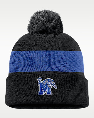 Женские  Memphis Tigers Peak Nike Basketball College Cuffed Pom Beanie для баскетбола
