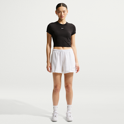 Nike Sportswear Chill Knit Crop Tarzı Kadın Tişörtü görsel 4