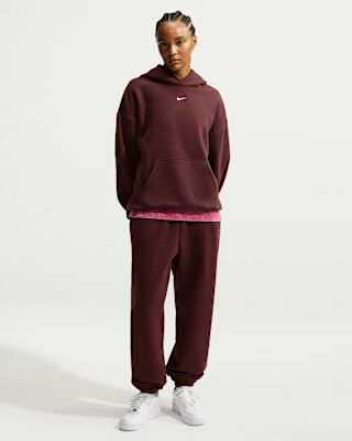 Женские Nike Studio Fleece Medium Weight High-Rise Oversized Cuffed Pants