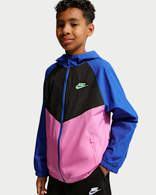 Детская куртка Nike Sportswear Windrunner Big Kids' Hooded Repel для бега