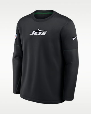 Мужская футболка New York Jets Sideline Coaches Nike Therma-FIT NFL Long-Sleeve