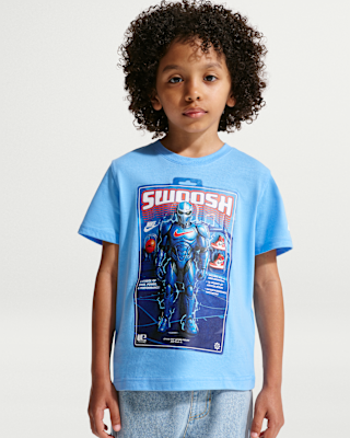Детская футболка Nike Little Kids' Swoosh Action Figure