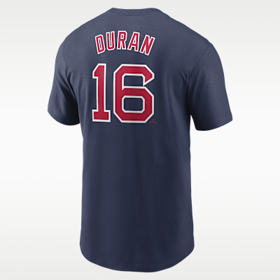 Playera Nike de la MLB para hombre Jarren Duran Boston Red Sox Fuse