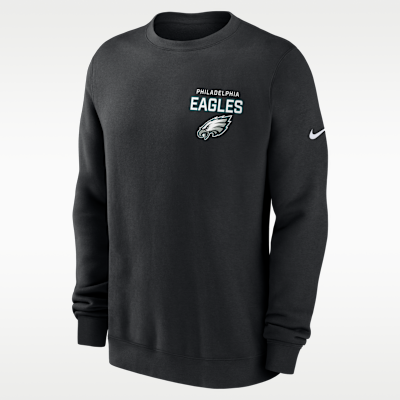 Philadelphia Eagles Draw Block Club Men's Nike NFL Pullover Crew