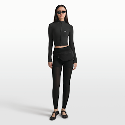 NikeSKIMS verkürzte Jacke mit durchgehendem Reißverschluss und nahtlosem Rippmaterial (Damen)