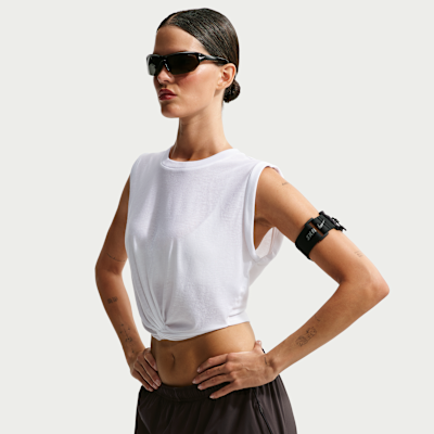 Топ женский Nike Skims Performance Cotton Blend Cropped Twist Tank Top, фото 3