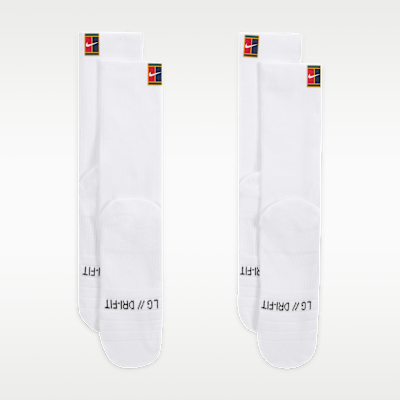 NikeCourt Multiplier Cushioned Tennis Crew Socks (2 Pairs)