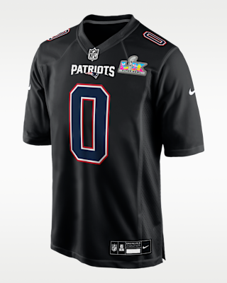 Мужские джерси Christian Gonzalez New England Patriots Super Bowl LX Nike NFL Game Fashion Jersey