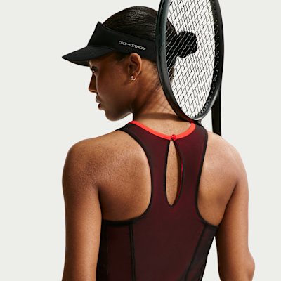 nike mesh court logo tennis dress Amazon.com: Nike Women's Court Dri FIT Tennis Slam Dress, Green Abyss