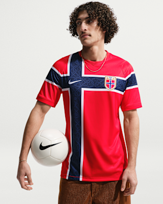 Мужские джерси Norway 2026 Stadium Home Nike Dri-FIT Soccer Replica Jersey