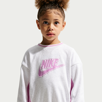 나이키 베이비 프렌치 테리 컬러블록 투피스 크루 세트