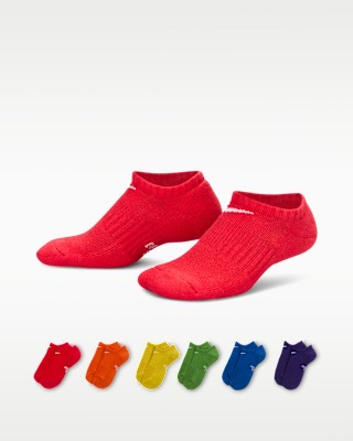 Детские носки Nike Everyday Kids' Cushioned No-Show Socks (6 Pairs)