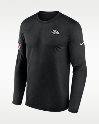 Мужская футболка Baltimore Ravens Alt Legend Small Logo Nike Dri-FIT NFL Long-Sleeve