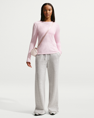 Женские  Nike Sportswear Phoenix Fleece High-Waisted Wide-Leg Pants