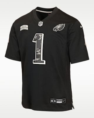 Детские джерси Jalen Hurts Philadelphia Eagles Salute to Service Big Kids' Nike NFL Game Jersey