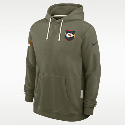Sudadera con gorro sin cierre Nike Dri-FIT de la NFL para hombre Kansas City Chiefs Salute to Service Sideline Dominant Force