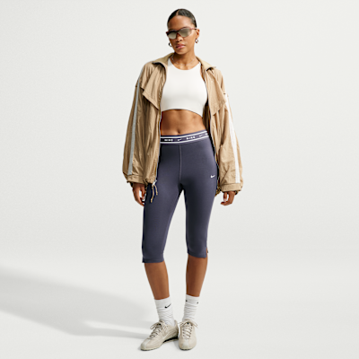 Nike Sportswear Chill Jersey Yüksek Belli Sıkı Kesimli Kadın Kapri Tayt