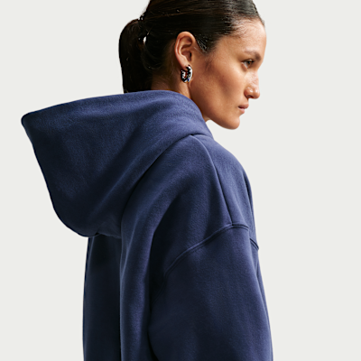 Nike Studio Fleece Orta Kalınlıkta Oversize Kapüşonlu Kadın Sweatshirt'ü görsel 6