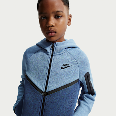 Nike Sportswear Tech fleecehettejakke med hel glidelås til store barn