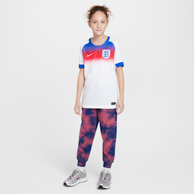 England 2025 Stadium Home (Women's Team) Big Kids' Nike Dri-FIT Soccer Replica Jersey