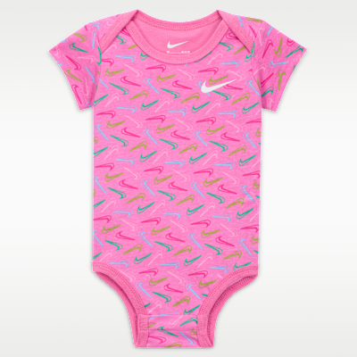 Nike Swoosh Logo Baby (0–9M) 3-Piece Bodysuit Set