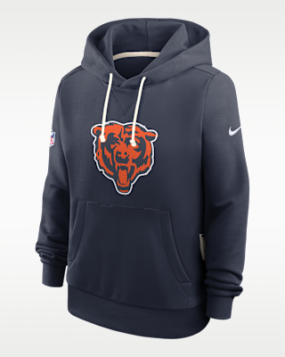 Женское худи Chicago Bears Sideline Nike Dri-FIT NFL Pullover Hoodie