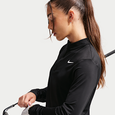 Nike Victory Dri-FIT Çeyrek Fermuarlı Kadın Golf Üstü görsel 3