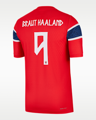 Мужские джерси Erling Braut Haaland Norway National Team 2026 Match Home Nike Dri-FIT ADV Soccer Jersey