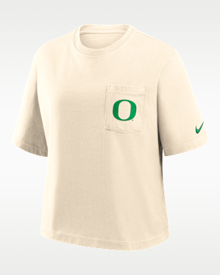 Женская футболка Oregon Pocket Boxy Nike College