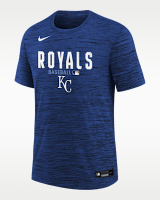 Детская футболка Kansas City Royals Authentic Collection Velocity Big Kids' Nike Dri-FIT MLB