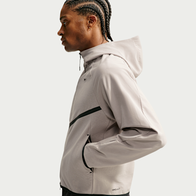 Nike Tech Shori Örgü Tam Boy Fermuarlı Windrunner Erkek Ceketi görsel 3