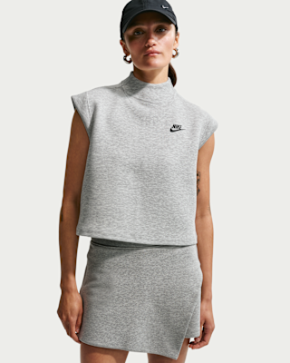 Женские шорты Nike Sportswear Tech Fleece Short-Sleeve Top