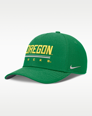 Мужские  Oregon Sideline Practice Rise Nike Dri-FIT College Adjustable Hat