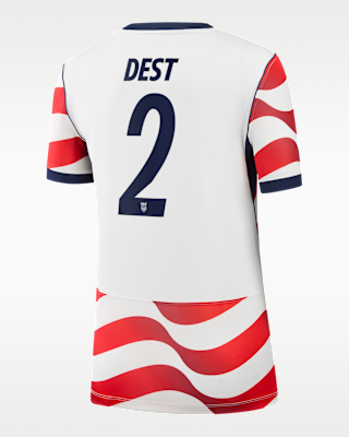 Женские джерси Sergiño Dest USMNT 2026 Stadium Home Nike Dri-FIT Soccer Jersey