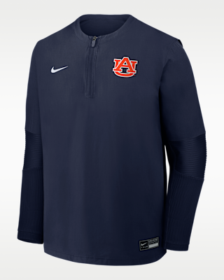 Мужские  Auburn Dugout Nike Dri-FIT College 1/4-Zip Long-Sleeve Windshirt
