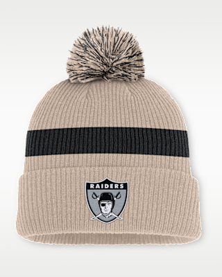 Мужские Las Vegas Raiders Rewind Peak Nike NFL Cuffed Pom Beanie