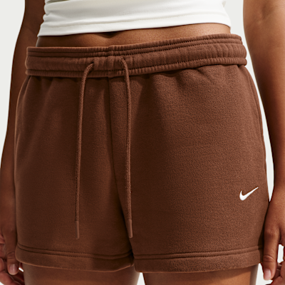 Nike Studio Fleece Orta Kalınlıkta Normal Belli Kadın Şortu görsel 6