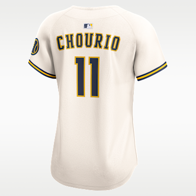 Jackson Chourio Milwaukee Brewers Women’s Nike Dri-FIT ADV MLB Limited Jersey