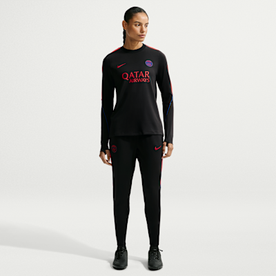 Nike Paris Saint-Germain Strike Nike Dri-FIT Crew Yakalı Örgü Kadın Futbol Üstü görsel 4