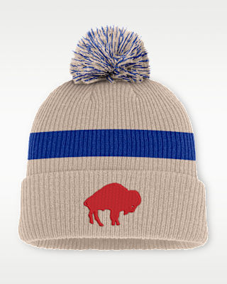 Мужские Buffalo Bills Rewind Peak Nike NFL Cuffed Pom Beanie