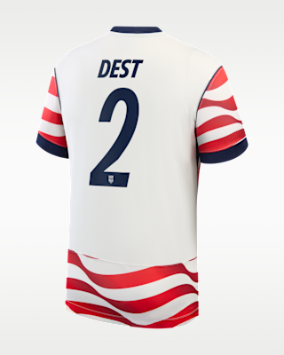 Мужские джерси Sergiño Dest USMNT 2026 Stadium Home Nike Dri-FIT Soccer Jersey