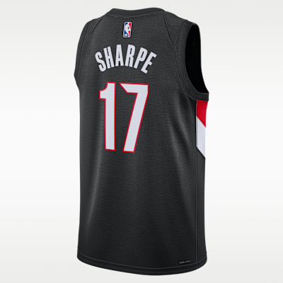 Jersey Nike Dri-FIT de la NBA Swingman para hombre Shaedon Sharpe Portland Trail Blazers Icon Edition