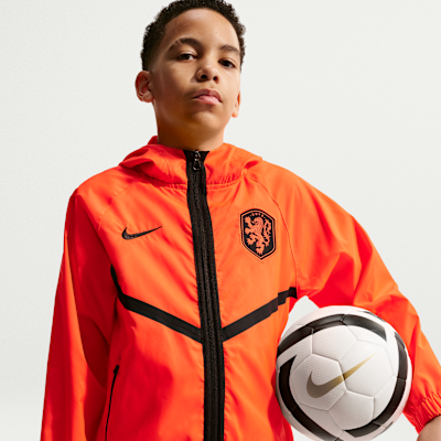 Netherlands Older Kids' Nike Dri-FIT Football Anthem Jacket