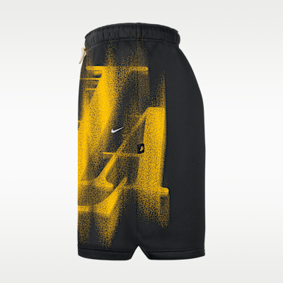 Nike Los Angeles Lakers Standard Issue Nike Fleece Erkek Basketbol Şortu görsel 3