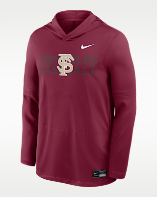Мужские  Florida State Dugout Nike Dri-FIT College Long-Sleeve Hooded Top