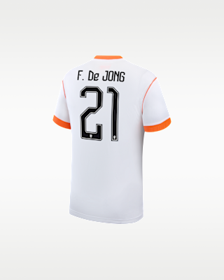 Мужские джерси Frenkie de Jong Netherlands National Team 2026 Stadium Away Nike Dri-FIT Soccer Jersey