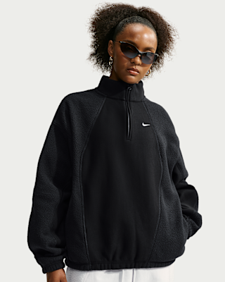 Женский свитшот Nike Studio Fleece Heavyweight Plush Oversized 1/4-Zip