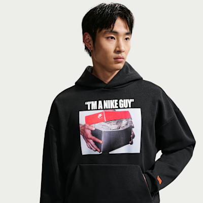 LeBron "Shoe Bag" เสื้อบาสเก็ตบอลมีฮู้ดขนเรียบแบบสวมผู้ชาย Nike Therma-FIT